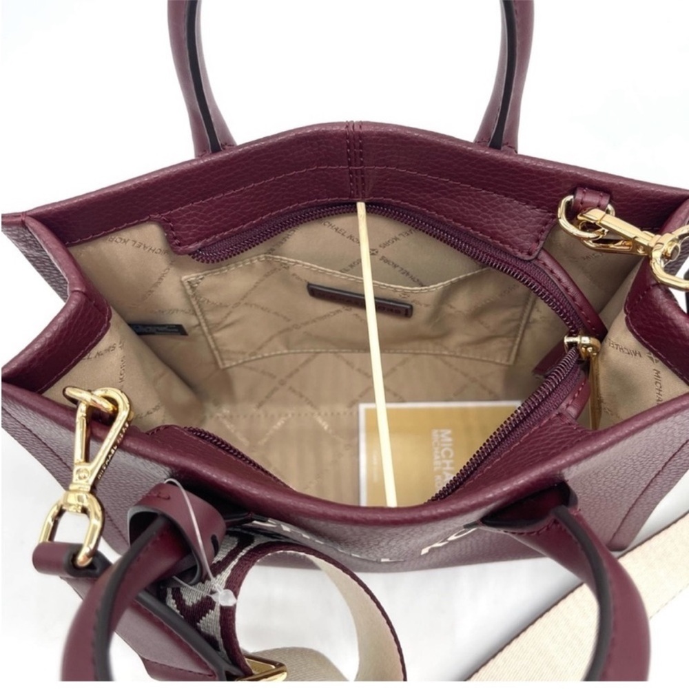Michael Kors Mirella Small Leather Tote Crossbody Bag - Picture 6 of 8